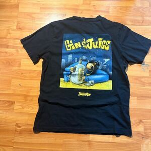 Unbranded Men's Black and Navy T-shirt